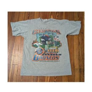 Starter Denver Broncos 1998 AFC Champions Shirt Size Large